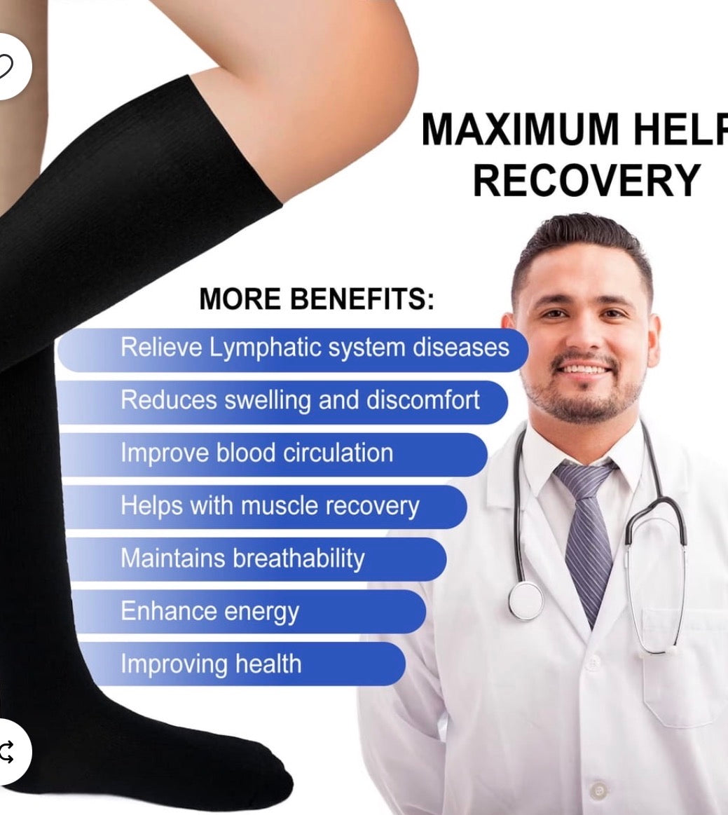 Compression Socks for Women and Men, SZ XL