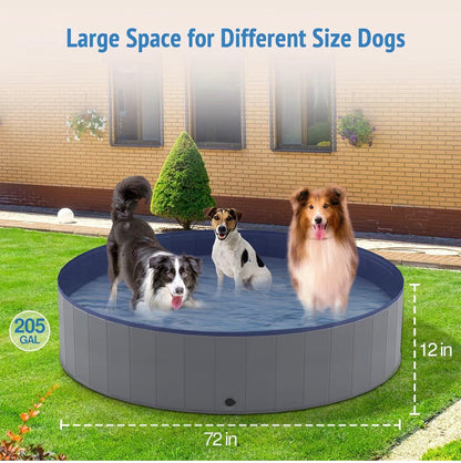 Niubya Foldable Dog Pool 72 x 12