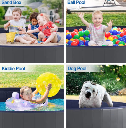 Niubya Foldable Dog Pool 72 x 12