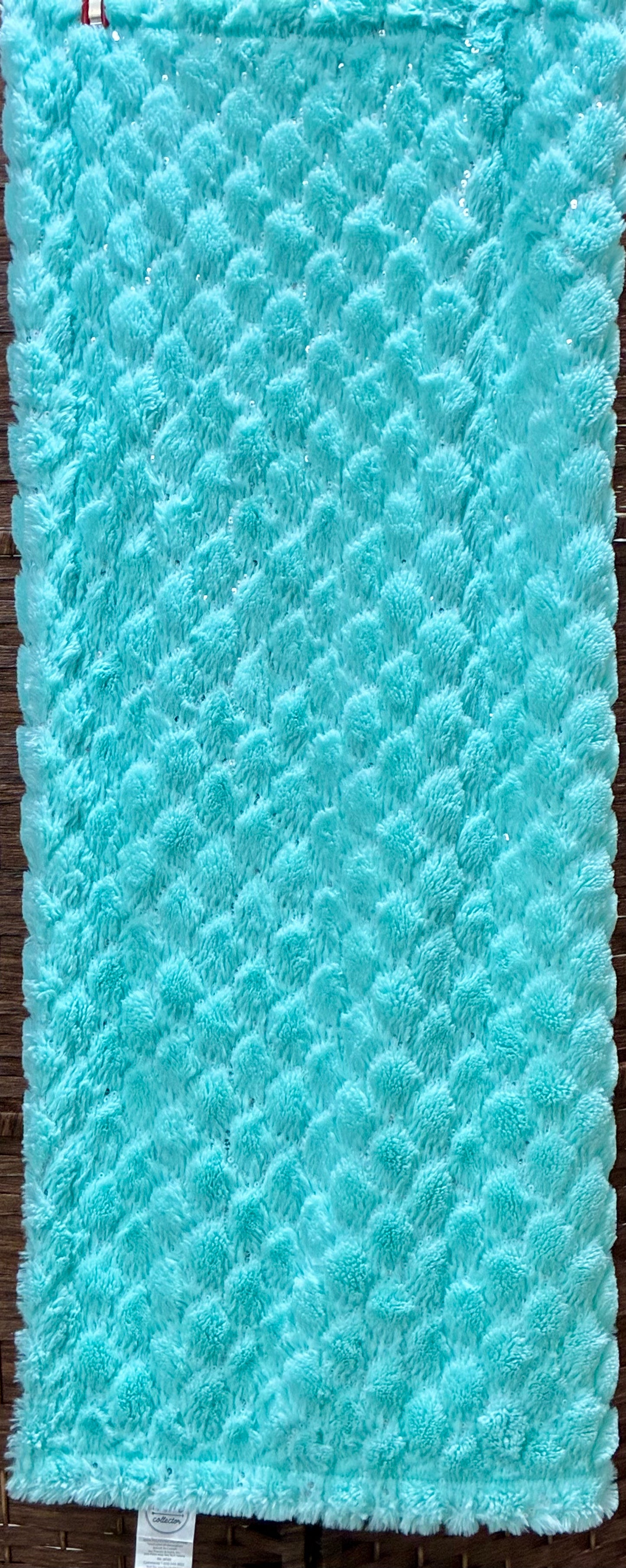 Teal Mermaid  Rug/ Throw