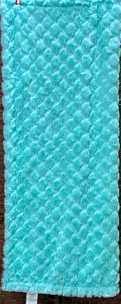 Teal Mermaid  Rug/ Throw