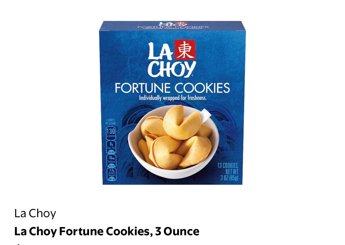 La Choy Fortune Cookies box of 13