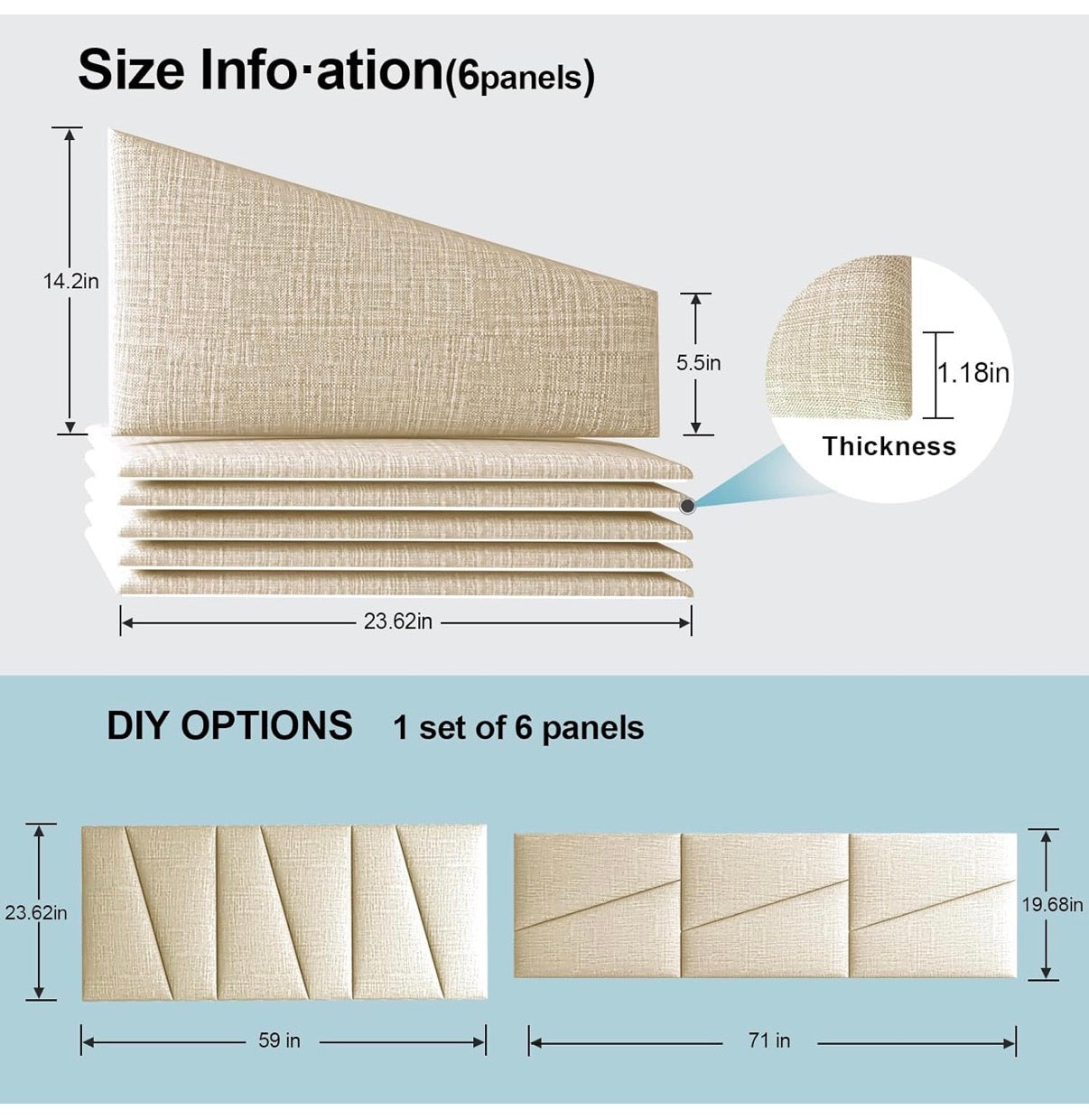 Peel and Stick Headboard