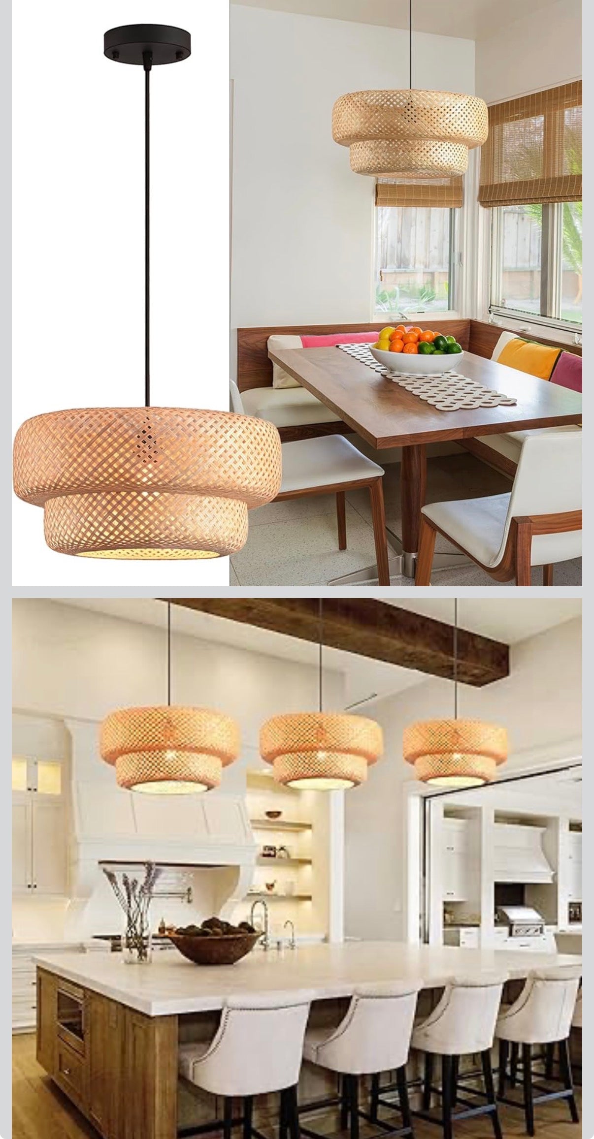 Bamboo Light Fixture