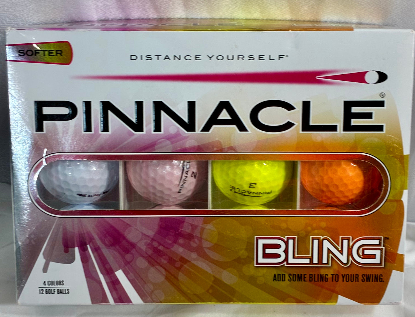 Pinnacle Bling Golf Balls  in  High Optix colours.