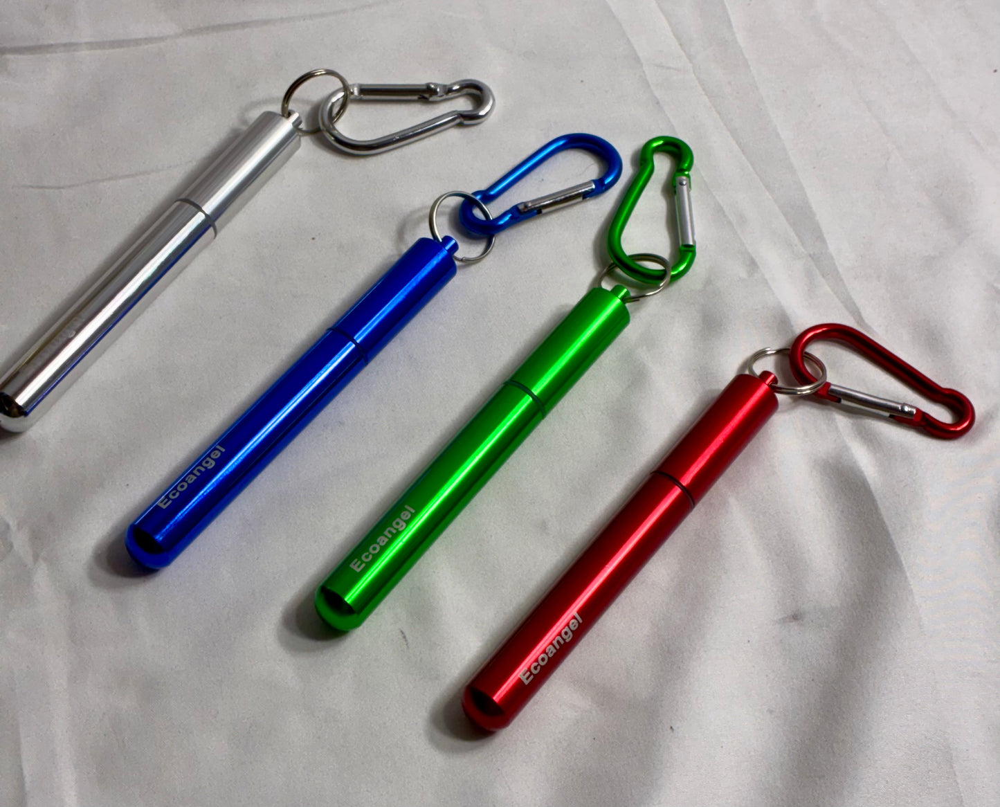 Reusable Collapsible Straw with Case & Brush