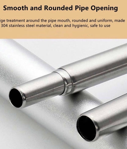 Reusable Collapsible Straw with Case & Brush