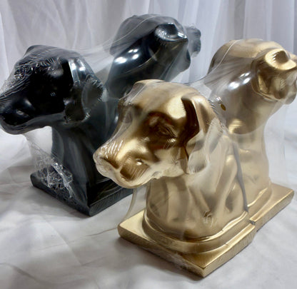 Holly Williams Dog Bust Book Ends,
