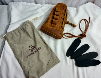 Waynes Dog -Leather Rifle Gun Cheek Rest Pad
