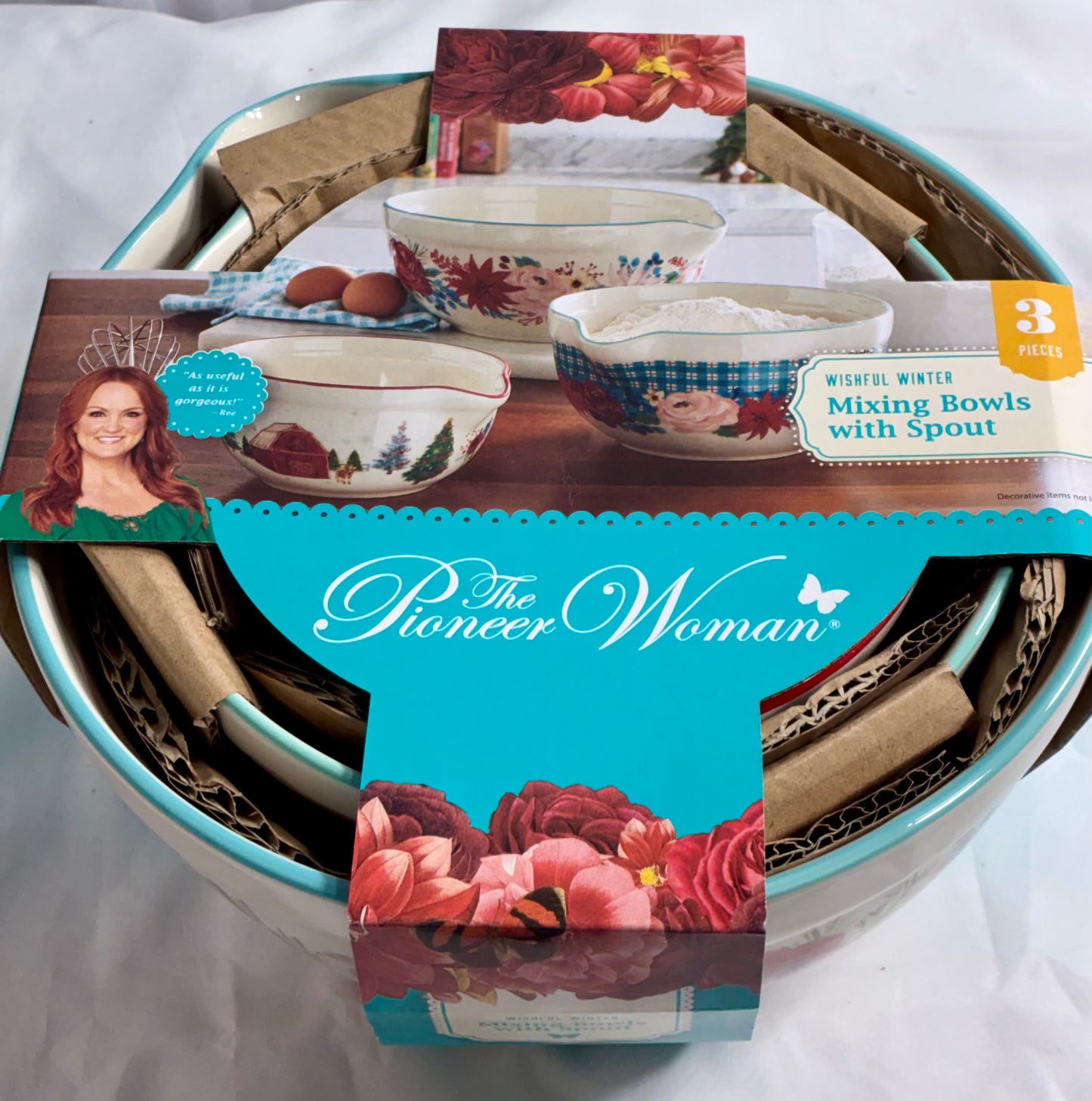 Pioneer Woman Mixing Bowl Set- Wishful Winter