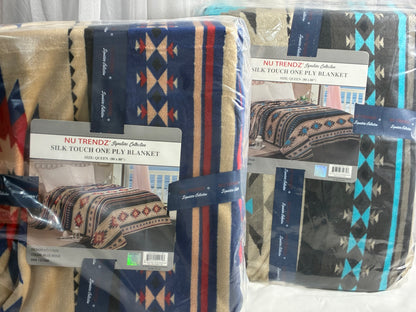 Silk Touch  Southwest Queen  Bed Blanket