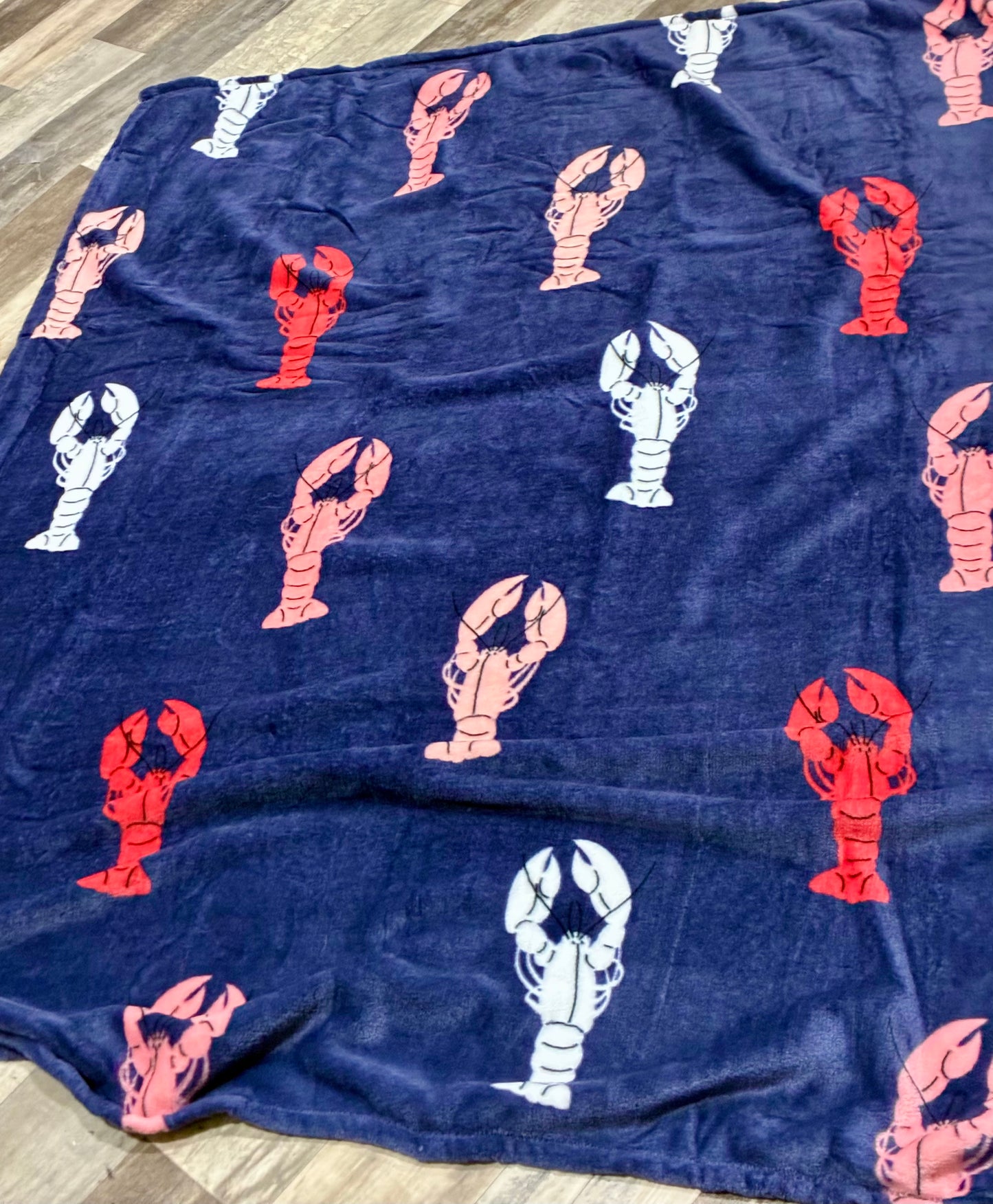 Lobster Fuzzy Throws 50 x 60