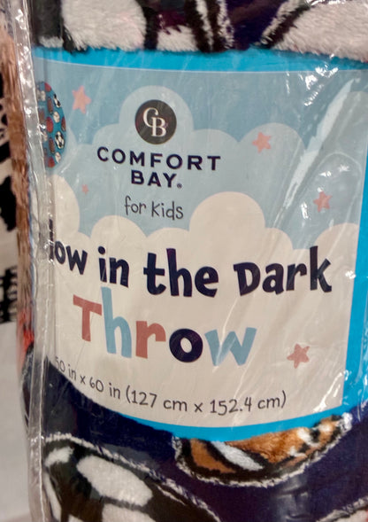 Basketball Theme ,Glow in the Dark Throw @ Pillows