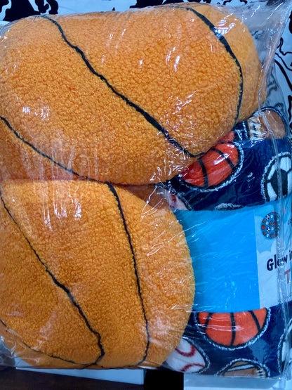 Basketball Theme ,Glow in the Dark Throw @ Pillows