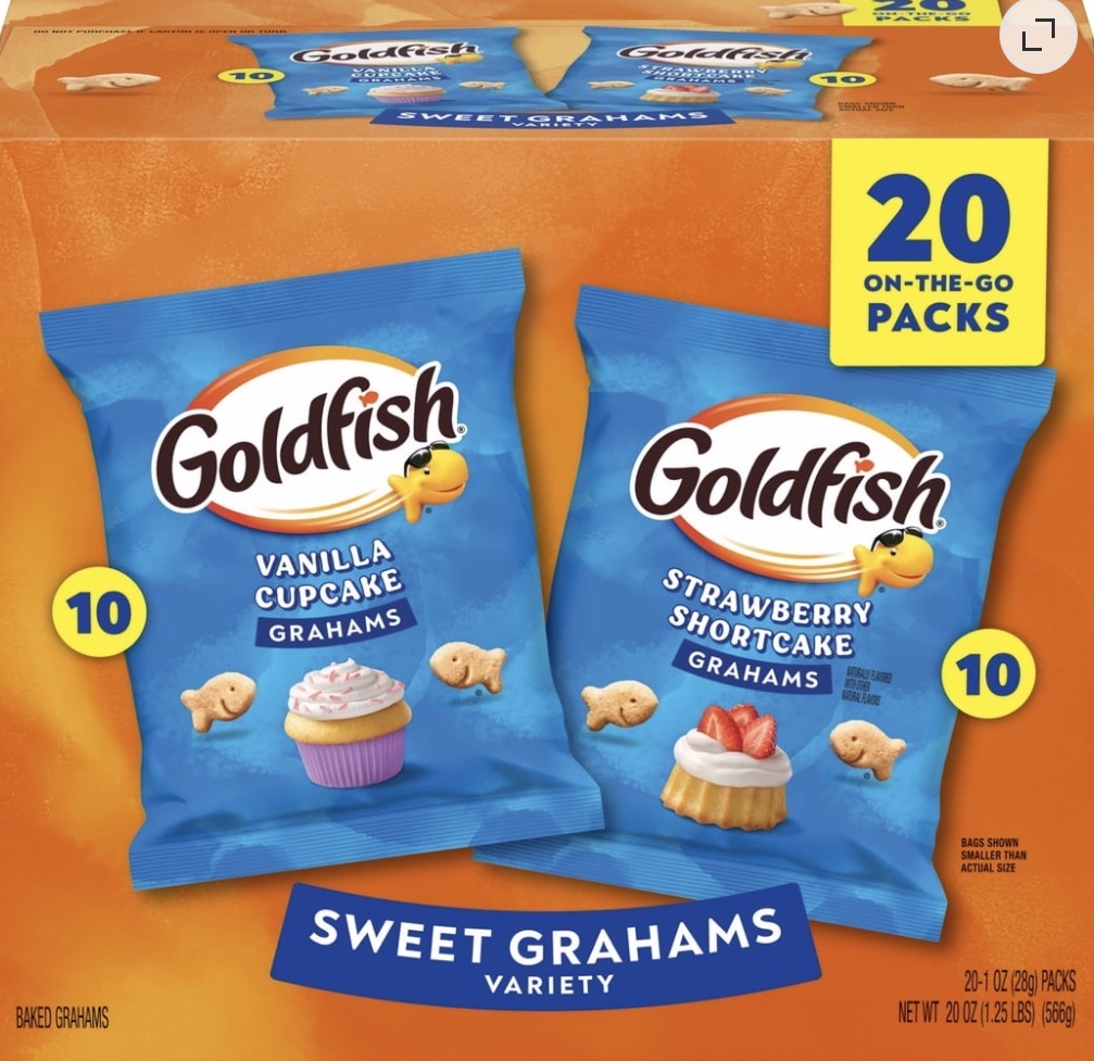 Goldfish Grahams Baked Graham Crackers Multipack, 20 Packs
