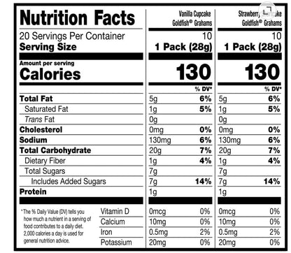 Goldfish Grahams Baked Graham Crackers Multipack, 20 Packs