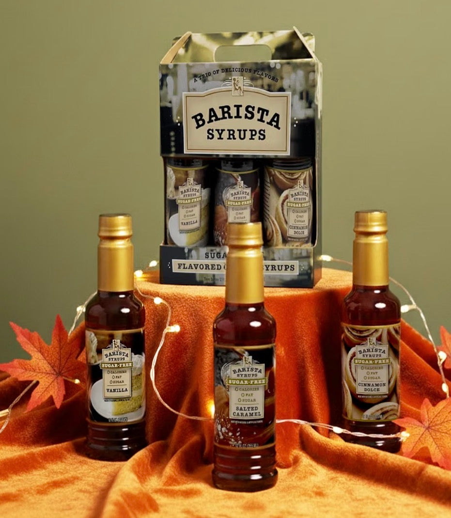 Gourmet Barista Sugar Free Coffee Syrup Variety Pack