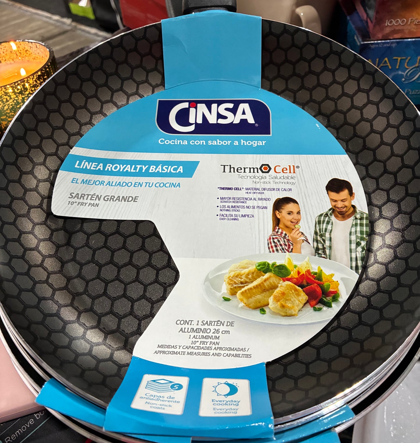 Cinsa Magnifica High Performance Cookware  Nonstick Aluminum Fry Pan, 10-Inch