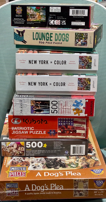 Various  500 PC Jigsaw Puzzles  only $5
