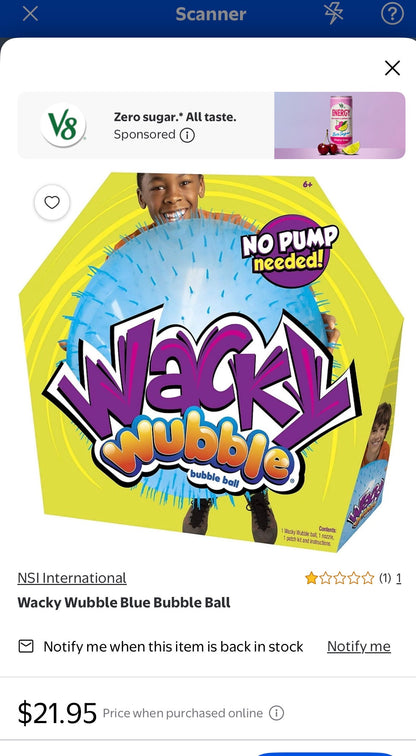 Wacky Wubble Bubble Ball