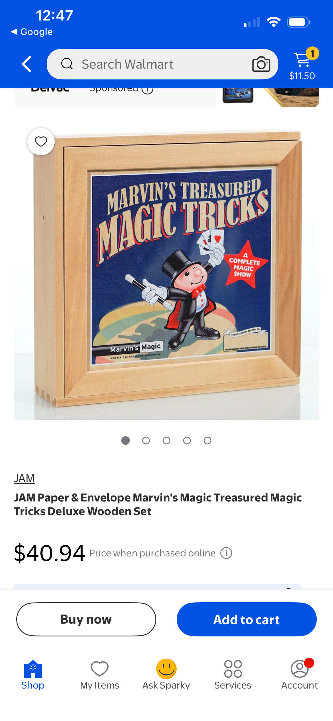JAM Paper & Envelope Marvin's Magic Treasured Magic Tricks Deluxe Wooden Set