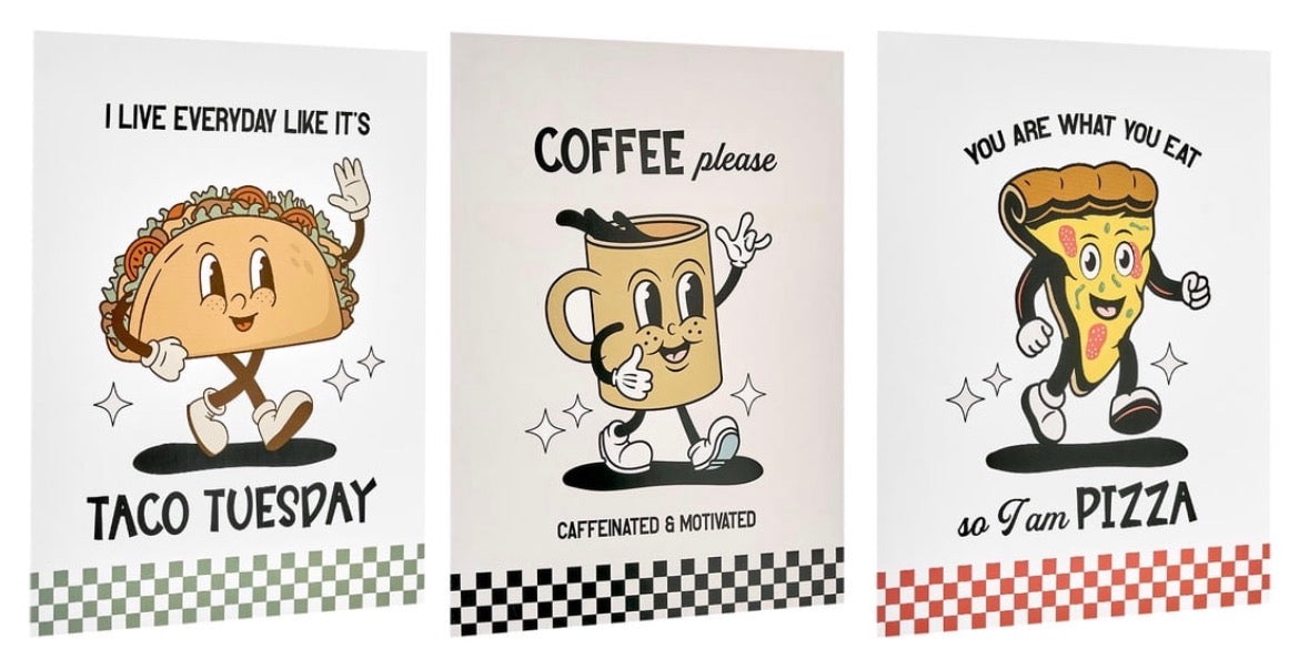 American Art Decor Everyday 8"x 10"3-Piece Print Set