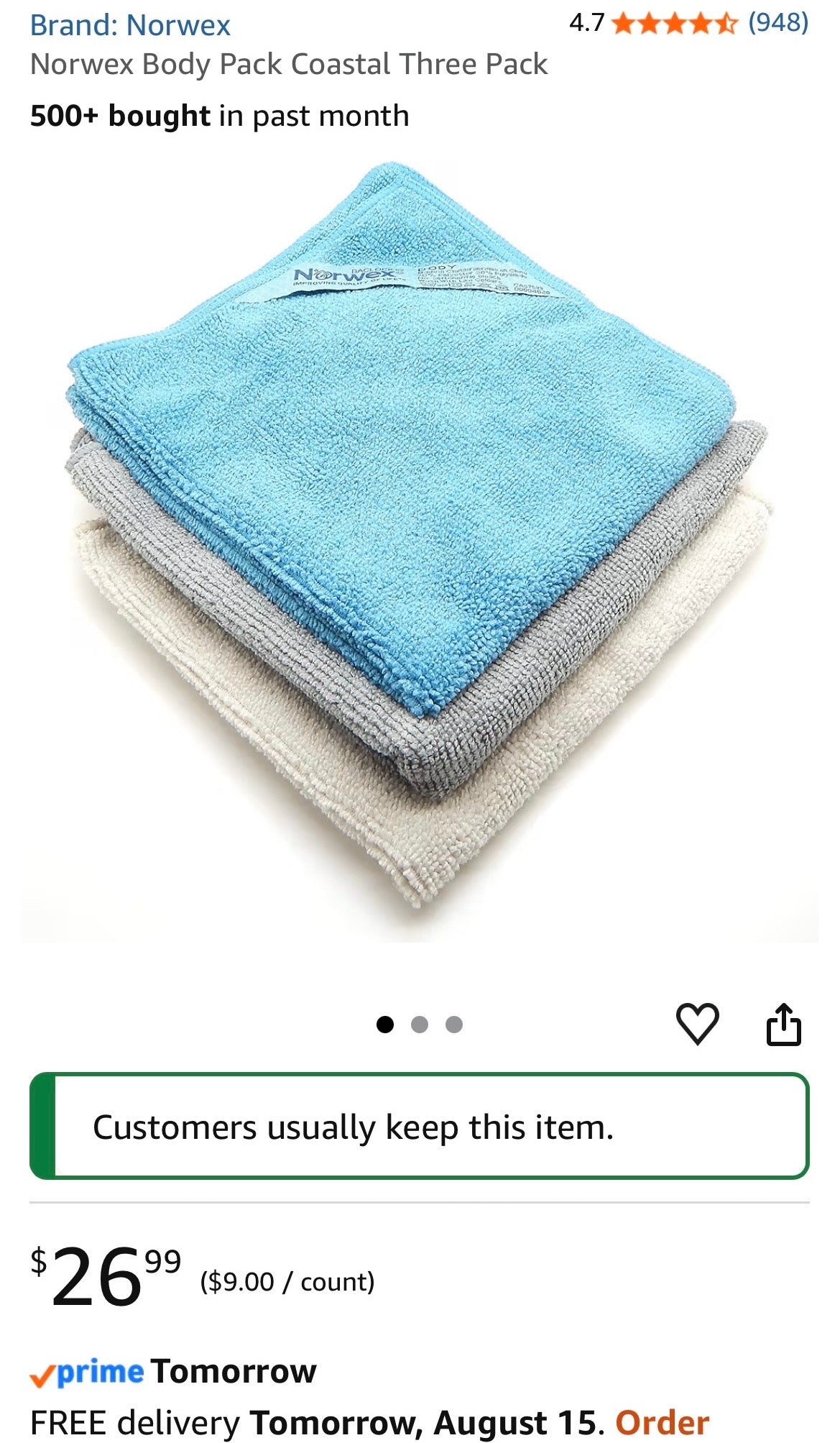 Norwex Face and Body Towels/Cloths