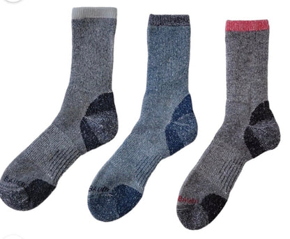 Eddie Bauer Machine Washable Moisture Wicking Merino Wool Hiking Socks, 3pk