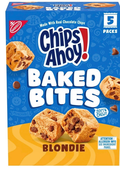 CHIPS AHOY! Baked Bites, Blondie, 5 - 1.5 oz Snack Packs