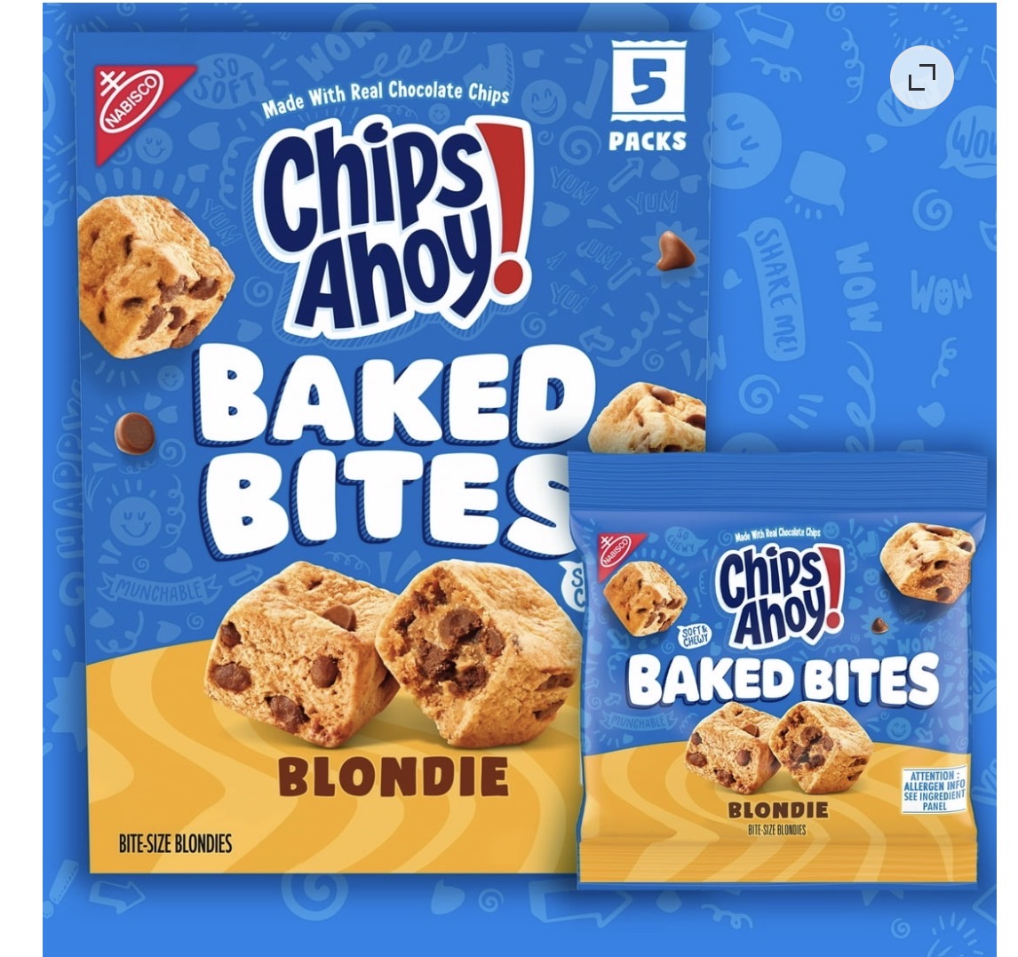 CHIPS AHOY! Baked Bites, Blondie, 5 - 1.5 oz Snack Packs