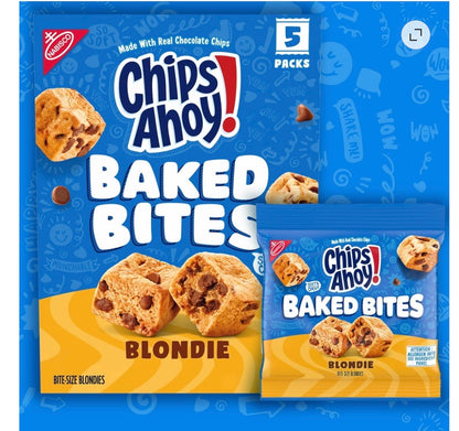 CHIPS AHOY! Baked Bites, Blondie, 5 - 1.5 oz Snack Packs