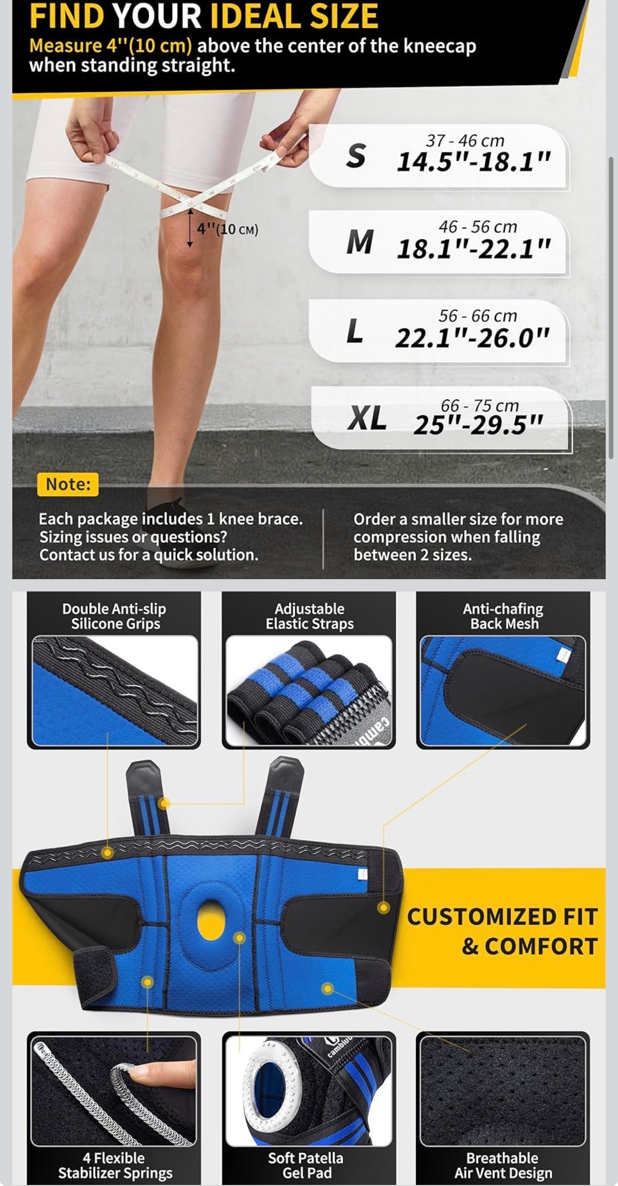 Cambivo Knee Brace
