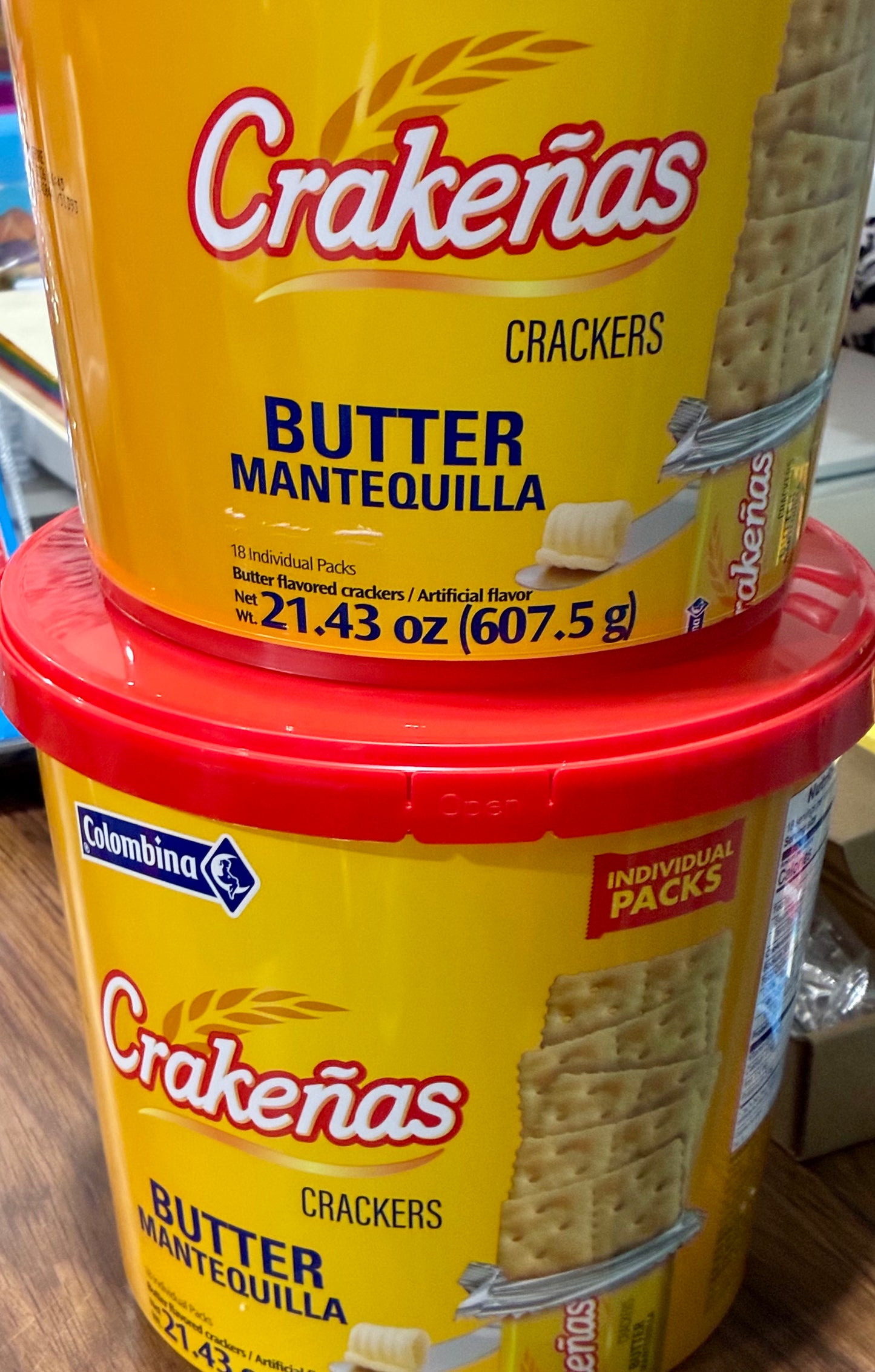 Iberia Crackers Butter Crackers Tub,  21.3 oz