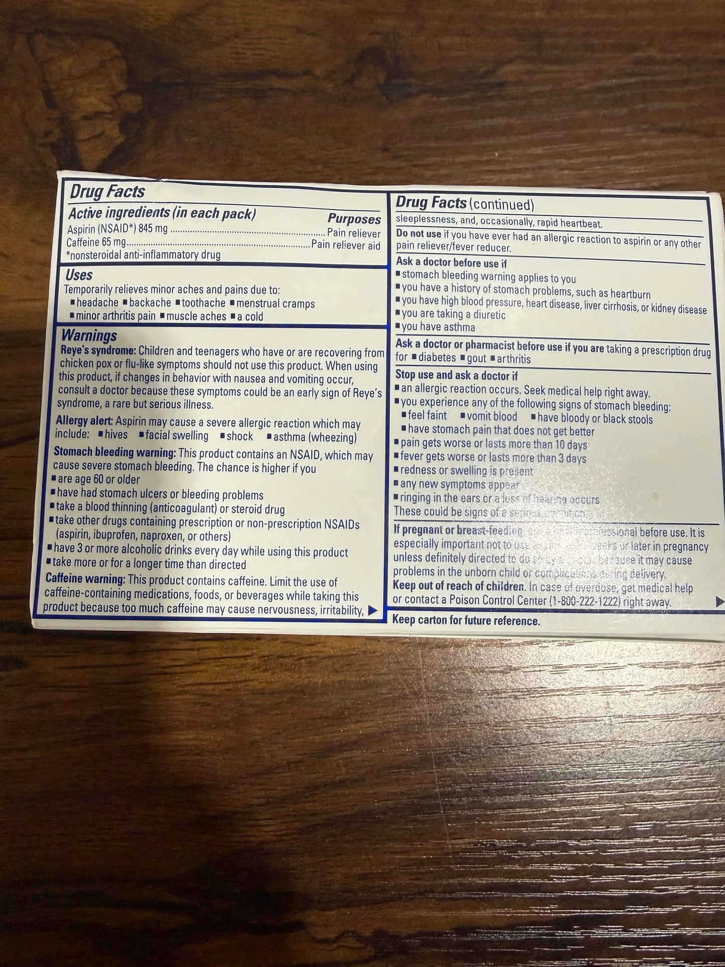 BC FAST PAIN RELIEF POWDER