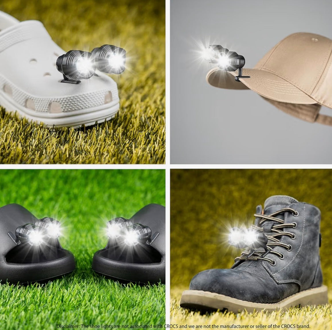 Headlights - 4pcs LED Lights for Shoes Charm