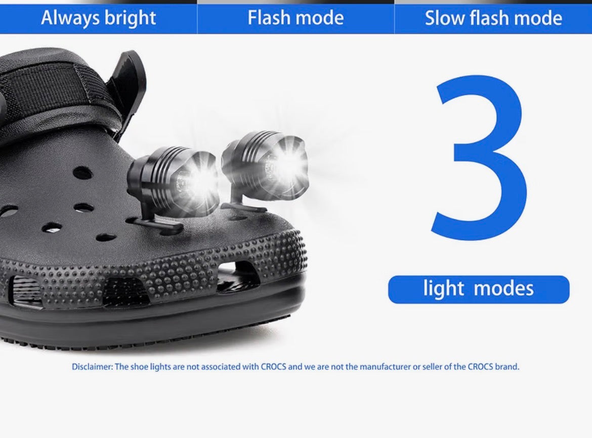 Headlights - 4pcs LED Lights for Shoes Charm