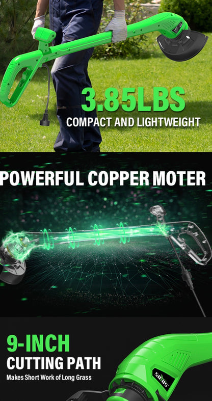 SOYUS Corded Weed Wacker, 9 Inch String Trimmer