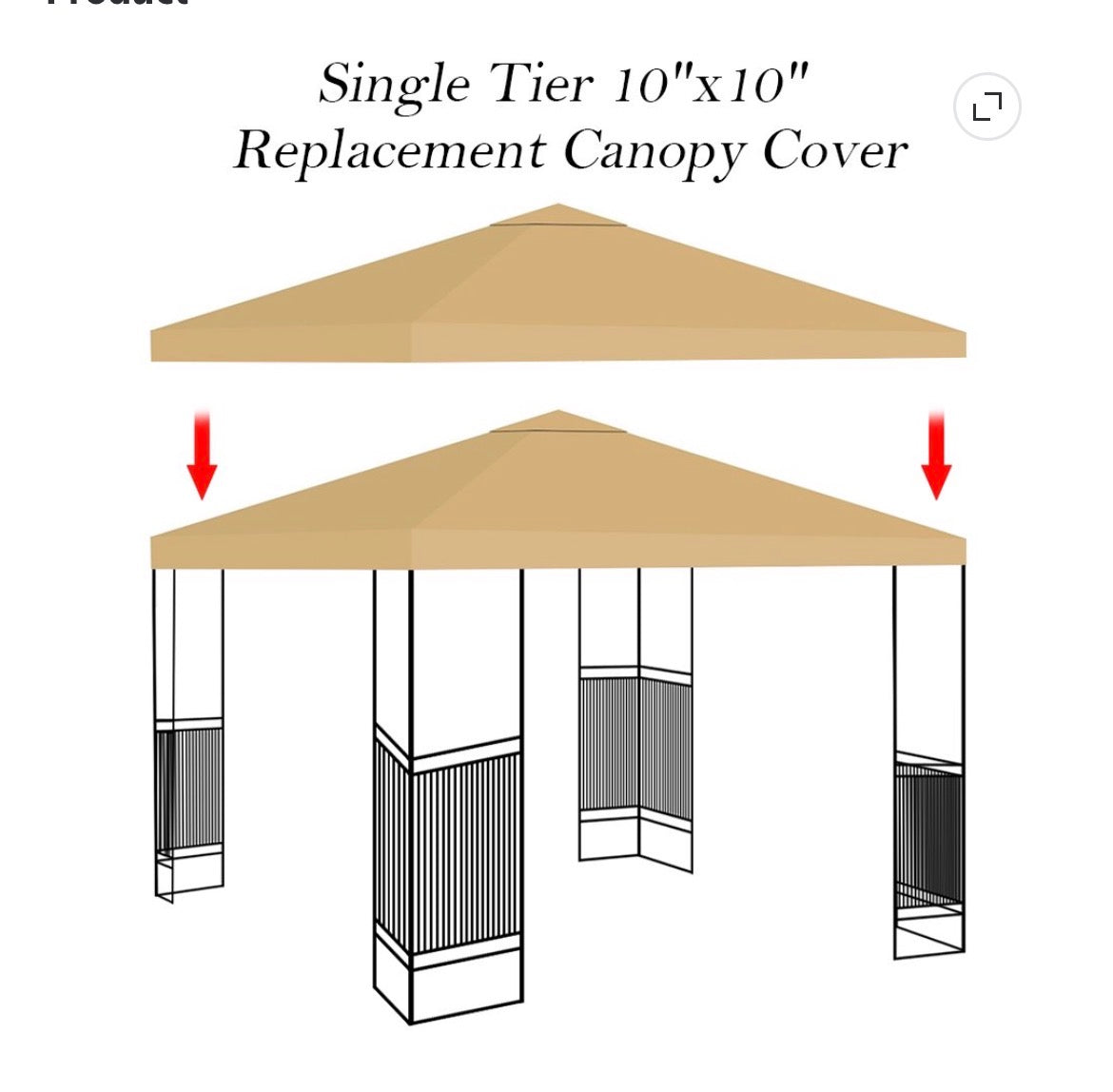 GAZEBO CANOPY COVER