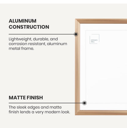 24 x 36 Gold Aluminum Picture Frame