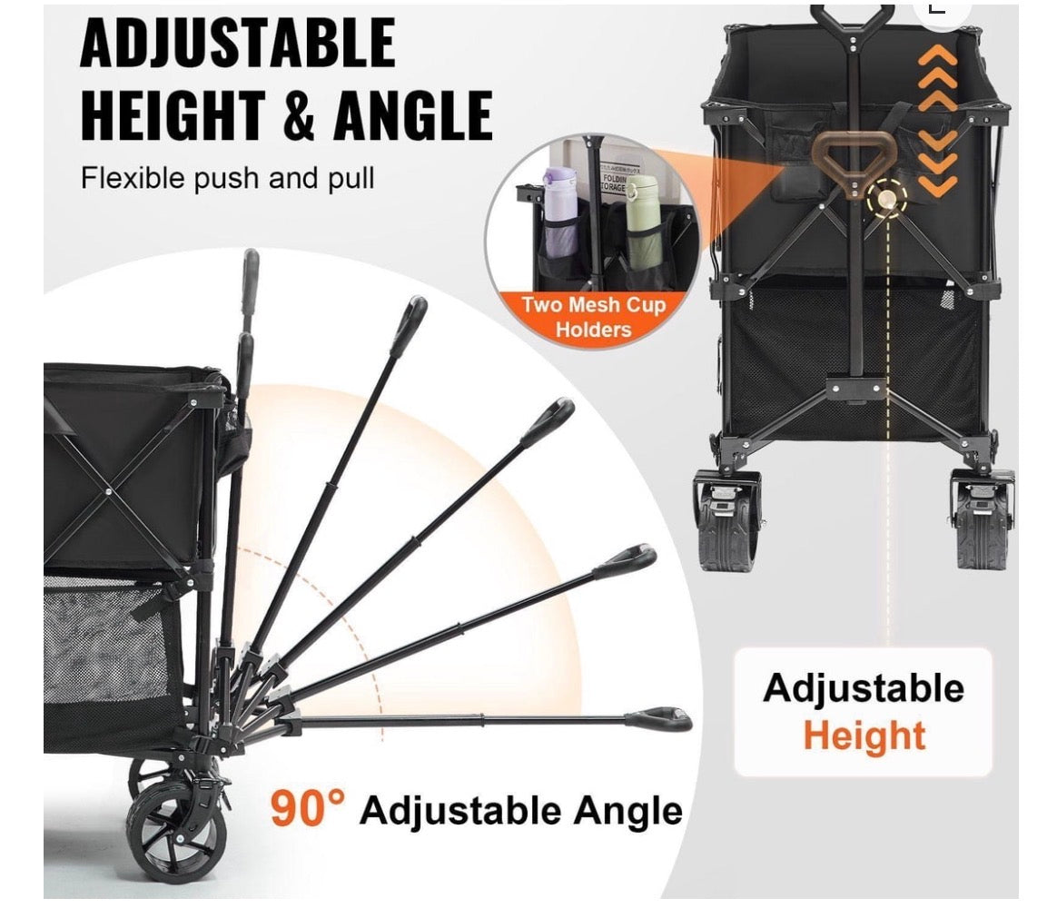 Foldable Double Decker Wagon 400L Collapsible