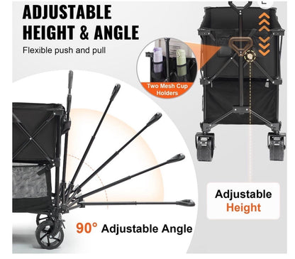 Foldable Double Decker Wagon 400L Collapsible
