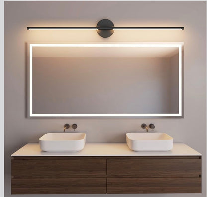 40ln Hardwired Modern Wall Sconce for Bathroom Black Vanity Light Fixture