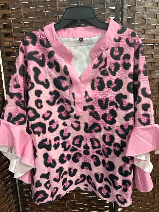 Cheetah Print Blouse