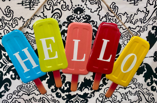 Everyday Living® Hello Popsicle Metal Sign