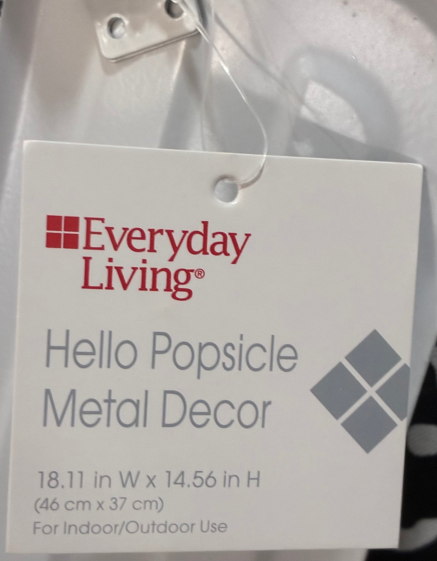 Everyday Living® Hello Popsicle Metal Sign