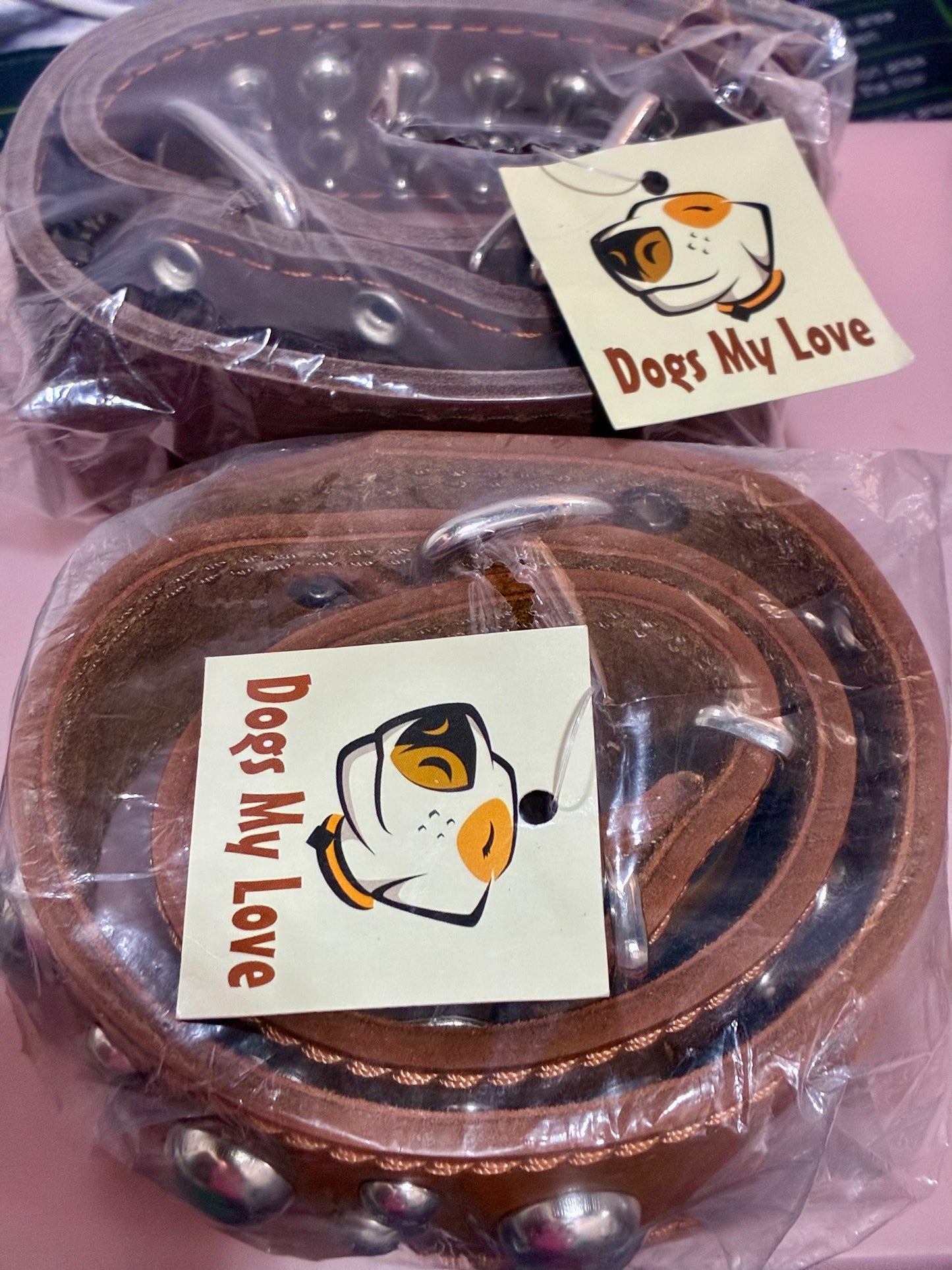 Genuine Leather Dog Collars by Dogs My Love