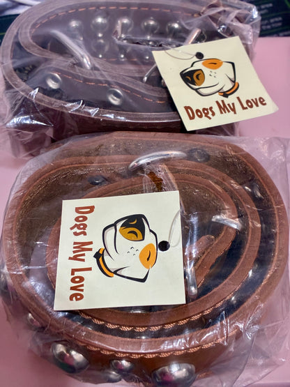 Genuine Leather Dog Collars by Dogs My Love