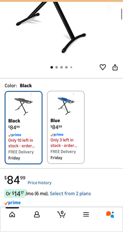 Steel Top Extra Wide Ironing Board