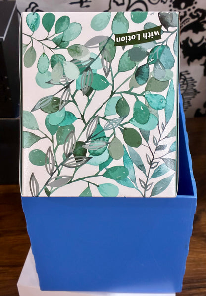 Tissue Box Cover  Blue Arcade Video Game Retro