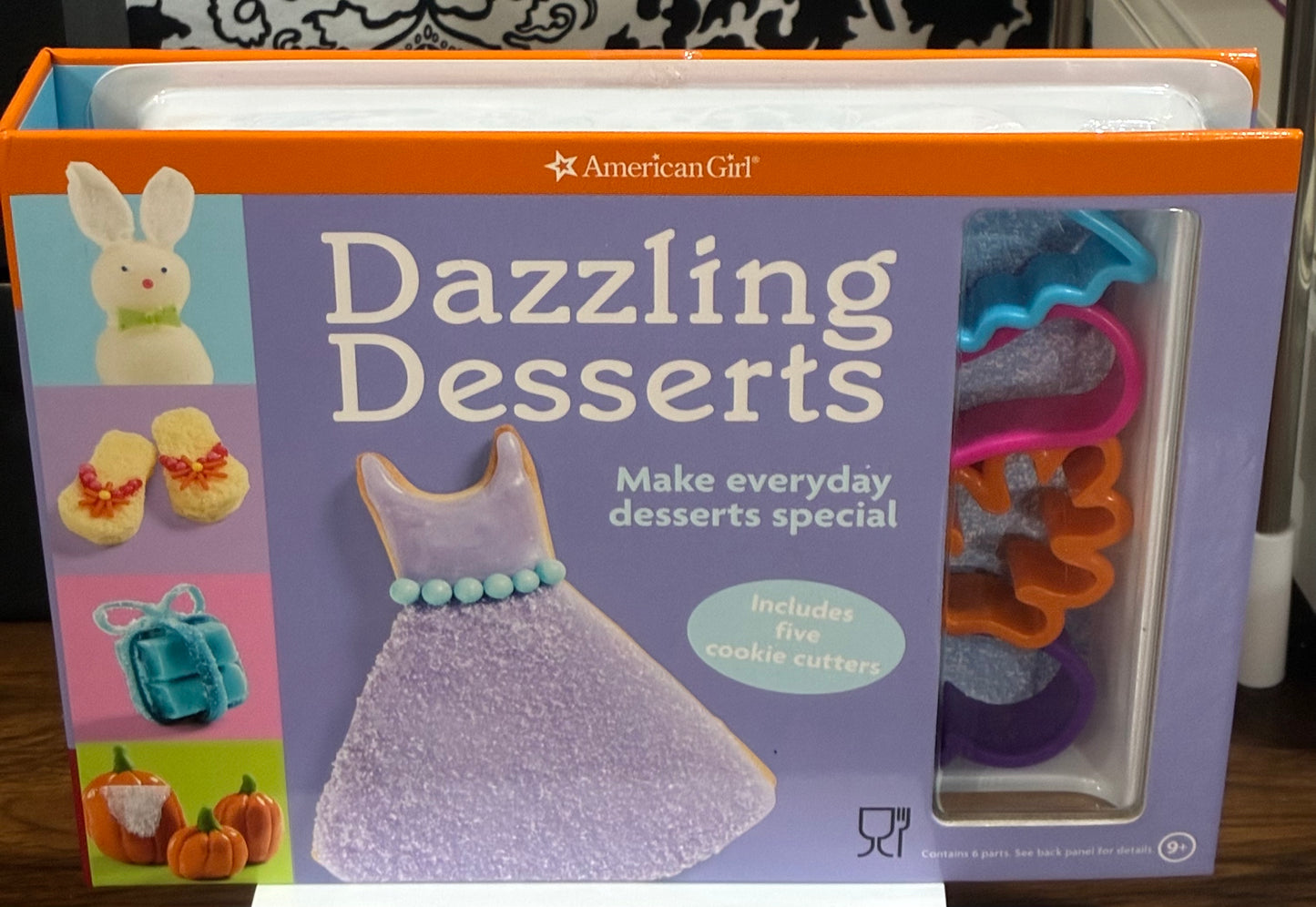 American Girl Dazzling Desserts kit includes 5 Cookie Cutters